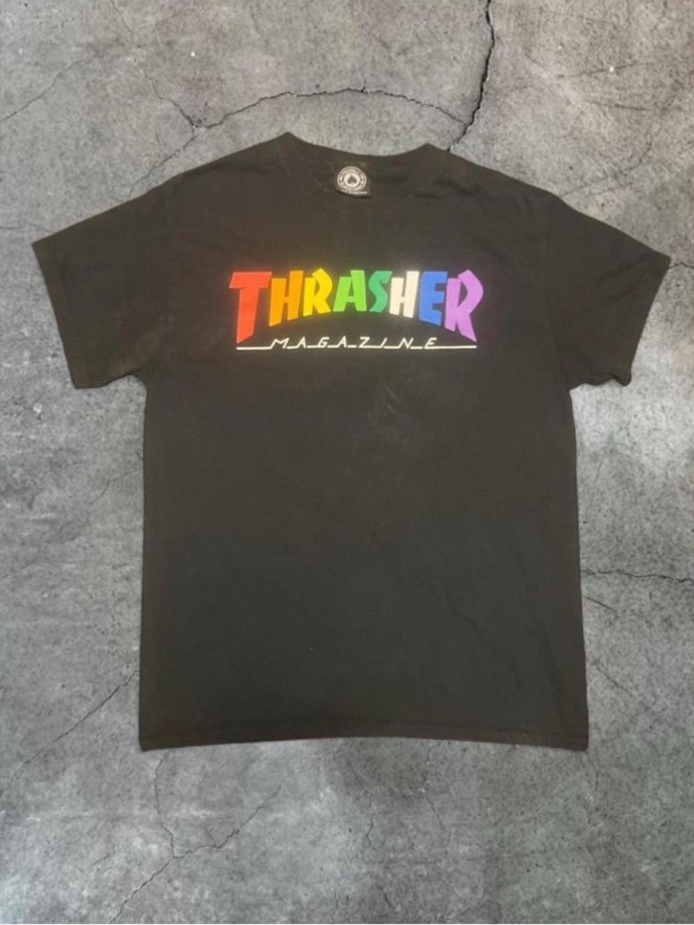 Thrasher Black Multi-Color
Graphic T-Shirt - Size M